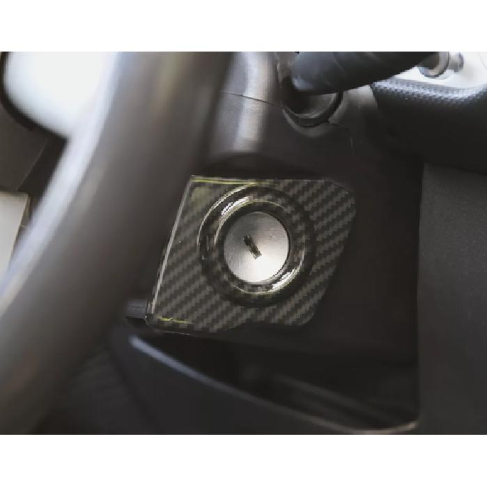 Lgnition Switch Start Key Cover Trim For Jeep Wrangler JK 2007-2017 Carbon Fiber