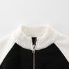 27Kids Children's Clothing Spring and Autumn Kids Color Matching Sweater Men's and Women's Kids' Sweater Clothes Baby Zip Cardigan Tops