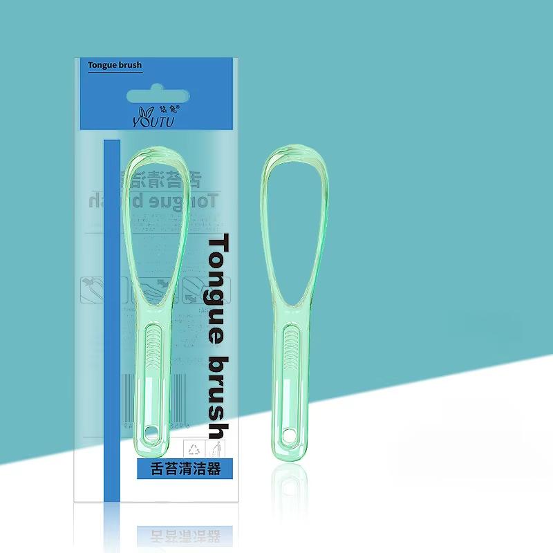 1Pc Stainless Steel Tongue Scraper Cleaner for Fresh Breath Oral Hygiene Coated Tongue Toothbrush Care Tool