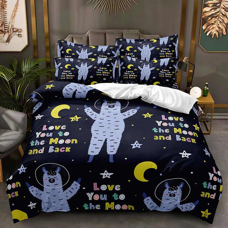 Fashion Technology Printing, 3D Digital Printing, Bedding, Duvet Covers, Pillowcases, Three-piece Sets