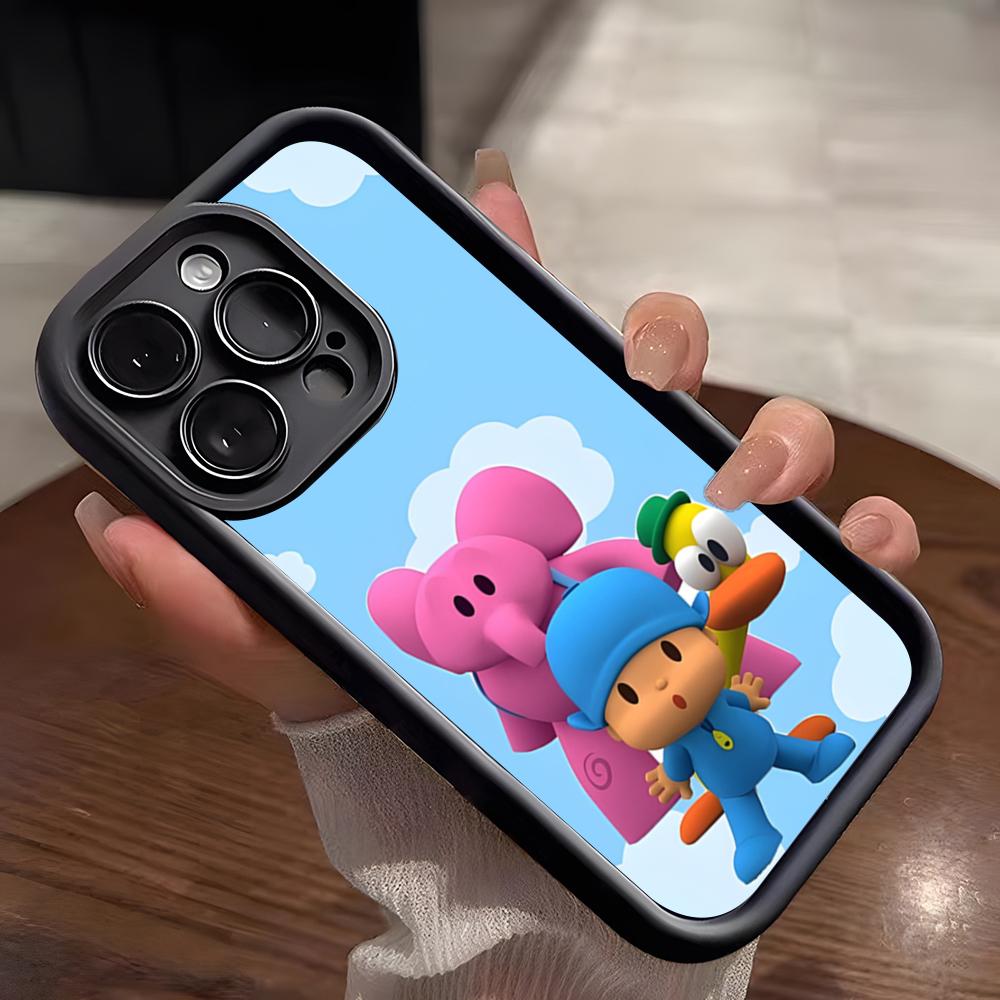 Pocoyo Phone Case For IPhone 17 Pro Max 15 Pro 16 14 Plus 12 13 Mini 11 Pro Shockproof Soft Cover