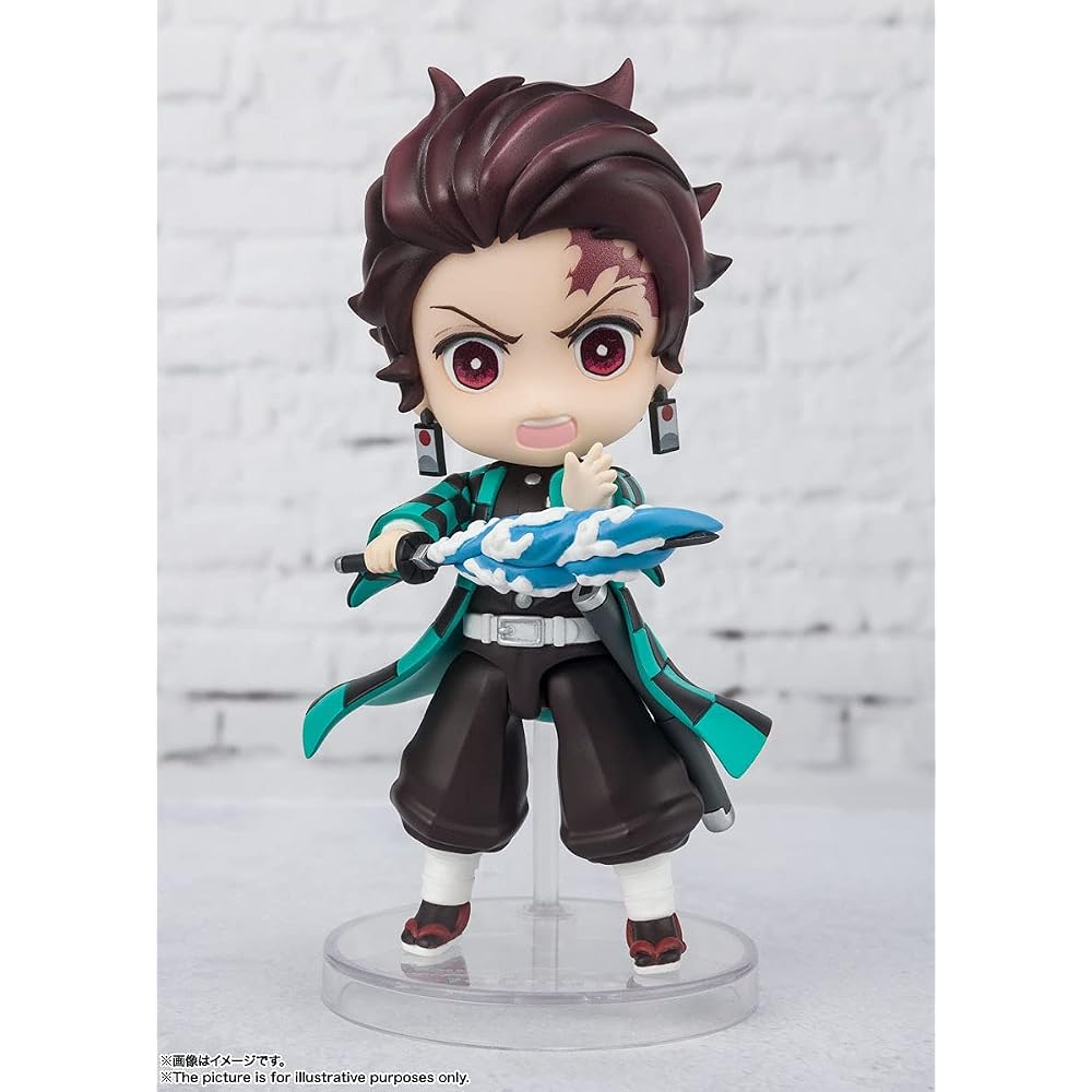 TAMASHII NATIONS Figuarts Mini Demon Slayer Kamado Tanjiro Water Breathing Approximately 90mm PVC...