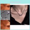 Elegant Titanium Steel Round Pendant Necklace For Unisex Fashionable Style