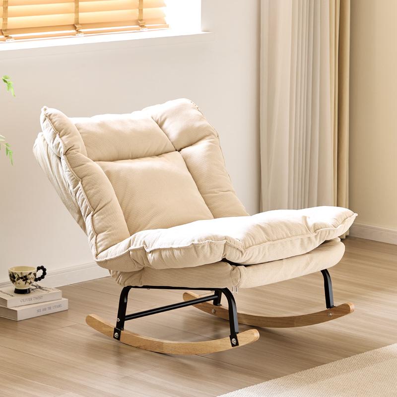 Reclining Chair Lunch Break Lazy Sofa  Adjustable Backrest Leisure Chair Chaise Chair for Living Room Bedroom Indoor Furniture