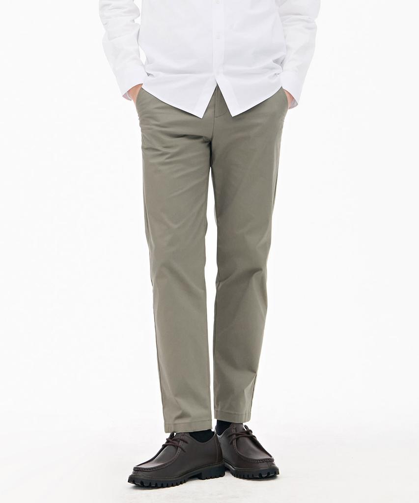 CHASECULT Men'S Tapered Side-Banding Chino Pants - Khaki