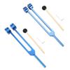 Tuning Fork 128 Hz Tuning Fork with Pouch Hammer Repair Wrench Non-Magnetic Aluminum Alloy Tuning Fork Professional