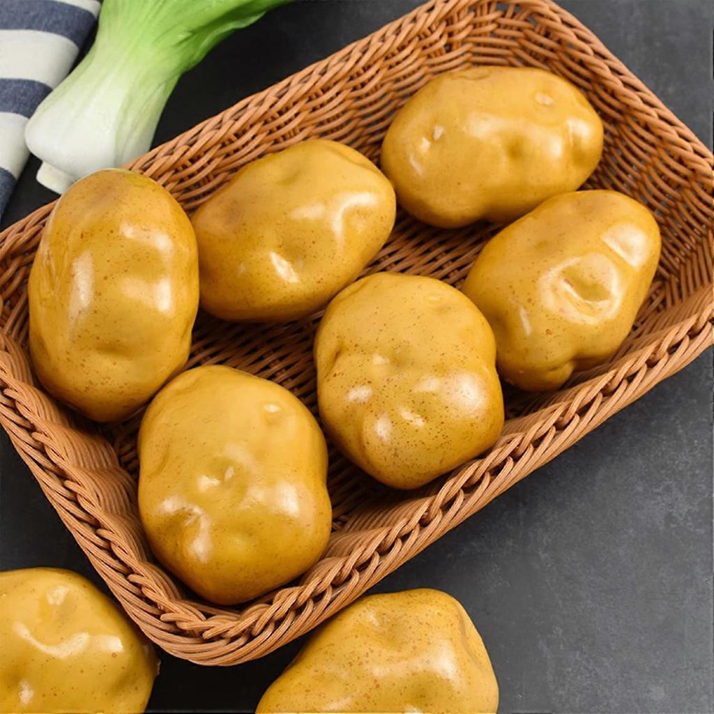 Foam Fake Potatos Simulation Bubble Fruits & Vegetables Emotion Arrangement Scenes Props Simulation Potato X 5Pcs