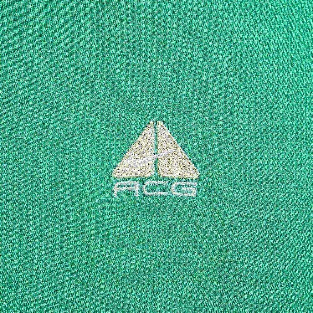 Nike T Shirts Men's Green Crew Neck Moderate Straight Fit DR7754-324