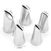 5Pcs/Set Rose Petal Cream Piping Tips Nozzle Cake Pastries Cupcake Decoration