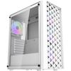 DARKFLASH - DF-DK351CL6-WH - DK351 - Boitier PC sans alimentation - Moyen tour - Format ATX - Blanc