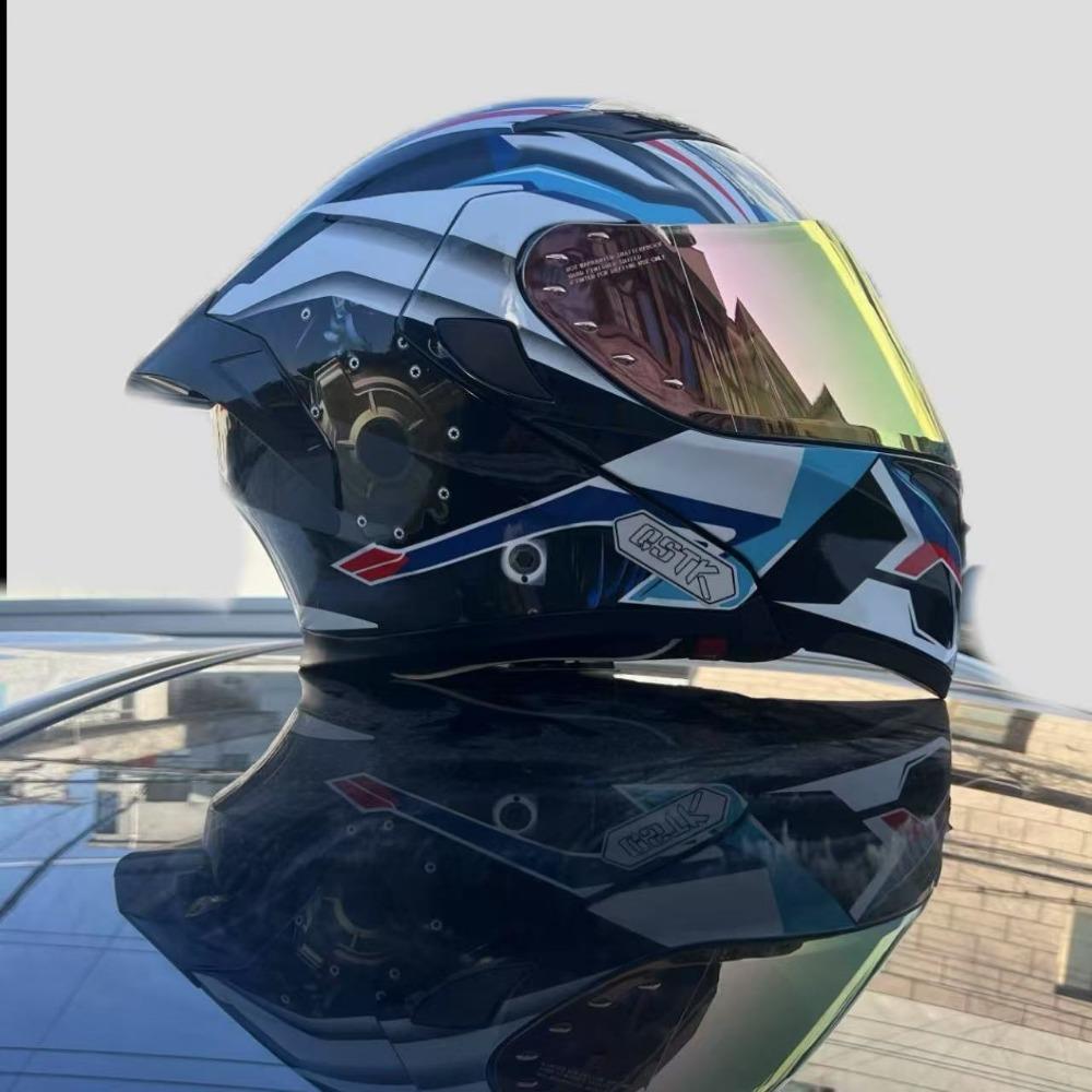 New face-off helmet extra large 70 extra large head circumference double lenses new motorcycle helmet