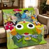 anime K-Keroro Gunso-o Throw Thick Comfort Flannel Quilt, Multi-scene Use Indoor Outdoor Daily Nap
