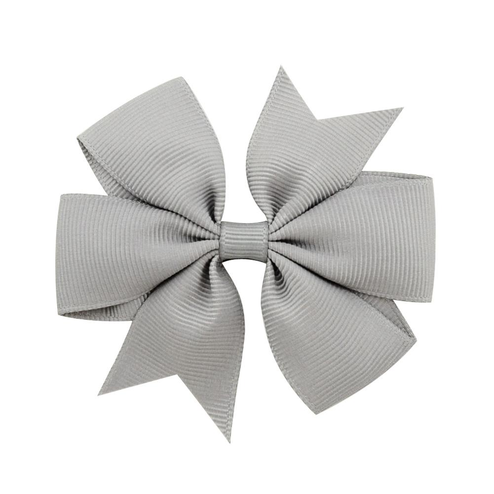 1 st Färger Enfärgat Grosgrainband Rosetter Spännen Hårnål Flicks hårosetter Boutique Hårspänne Håraccessoarer Barn Håraccessoarer 564