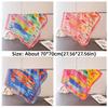 Cartoon Imitation Silk Scarf Shawl High-end Print Neck Scarf Headscarf High Quality Square Scarf