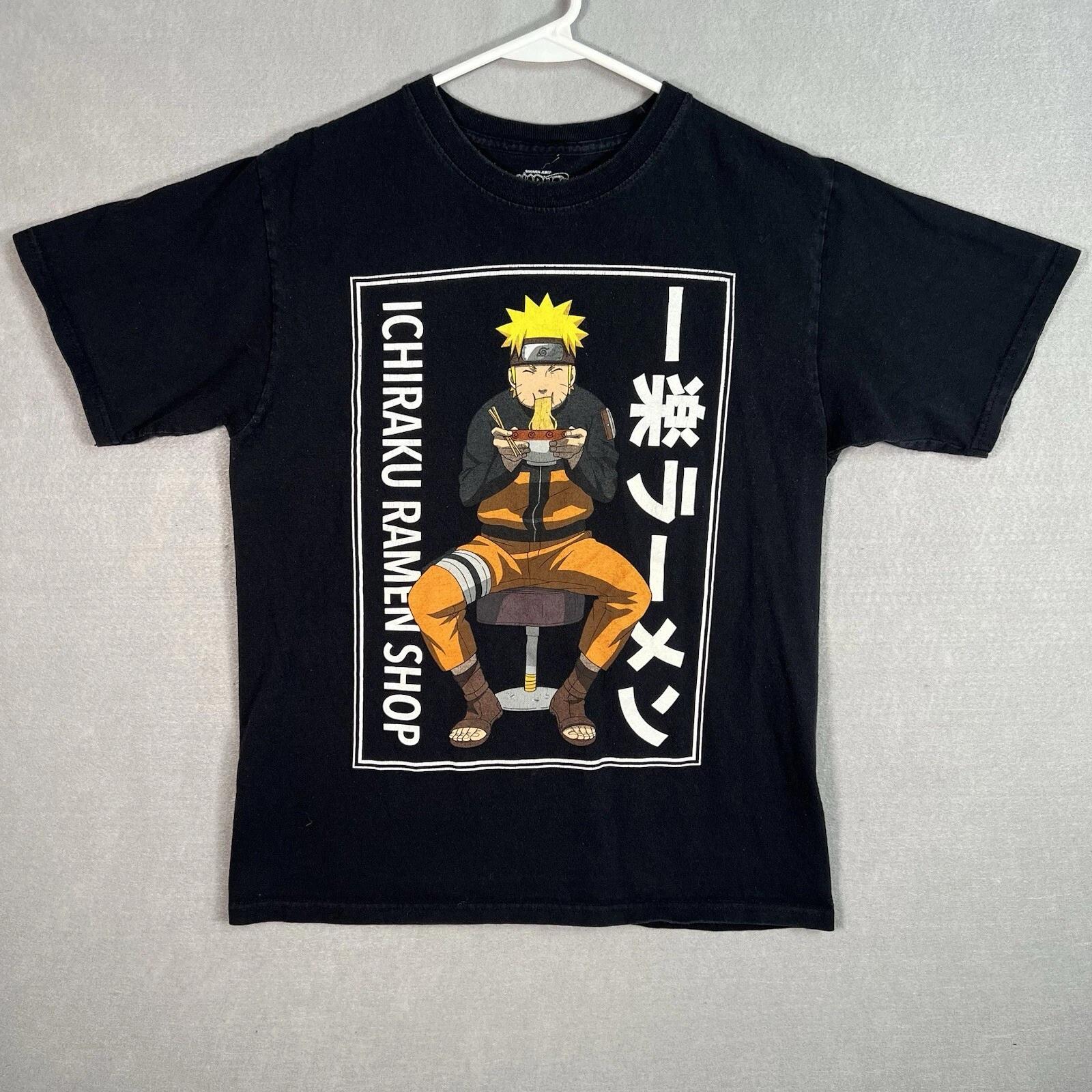 Naturo Shippuden Ichiraku Ramen Shop T Shirt Adult Medium Black Mens S
