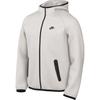 Logo Embroidered Loose Fit Hooded Zip-Up Long Sleeve Jacket Men Jackets Gray FD4501-012