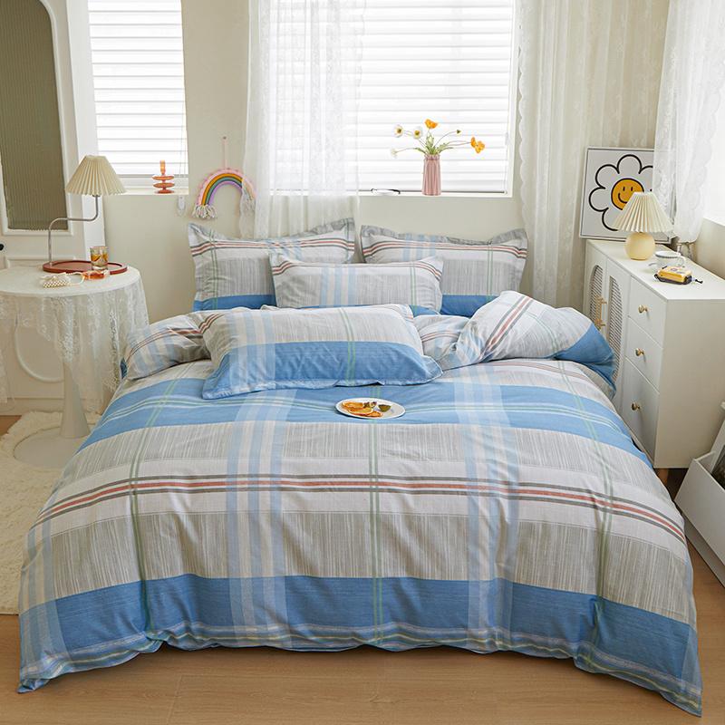 Fresh Floral Duvet Cover Set 100% Cotton Garden Style Pattern Queen Size Bedding Set Quilt Cover with Pillowcases for All Season