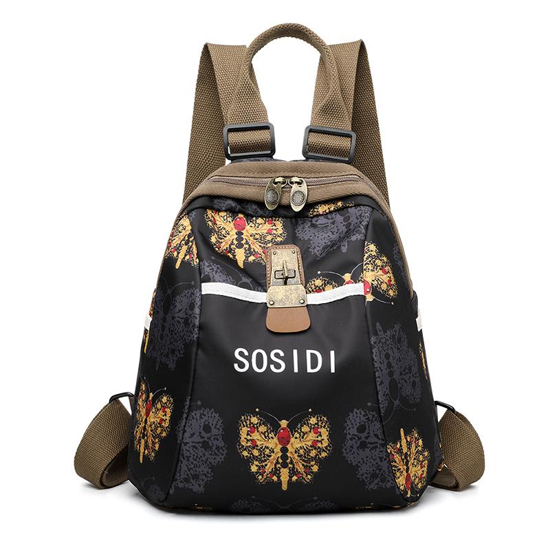 Women Floral Print Backpack Outdoor Leisure Travel Backpack Lightweight Backpack School Bags Class Bag