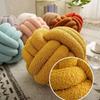 Useful Knotted Ball Pillow  Indeformable Eco-friendly Knotted Ball Plush Pillow  Hand-woven Knotted Ball Back Throw Pillow