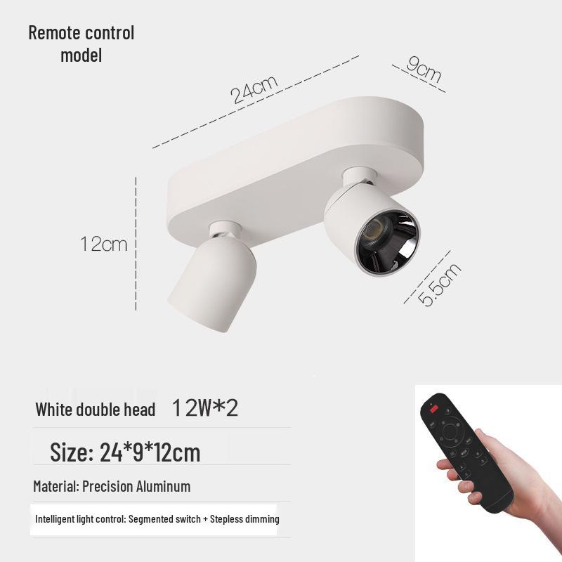 Adjustable Anti-Glare Folding Ceiling Spotlight with High Color Rendering for Household or Picture Lighting