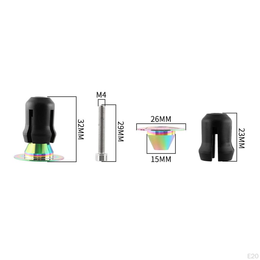 2 Pack Handlebar Plugs for Bikes, Folding Bike Accessories