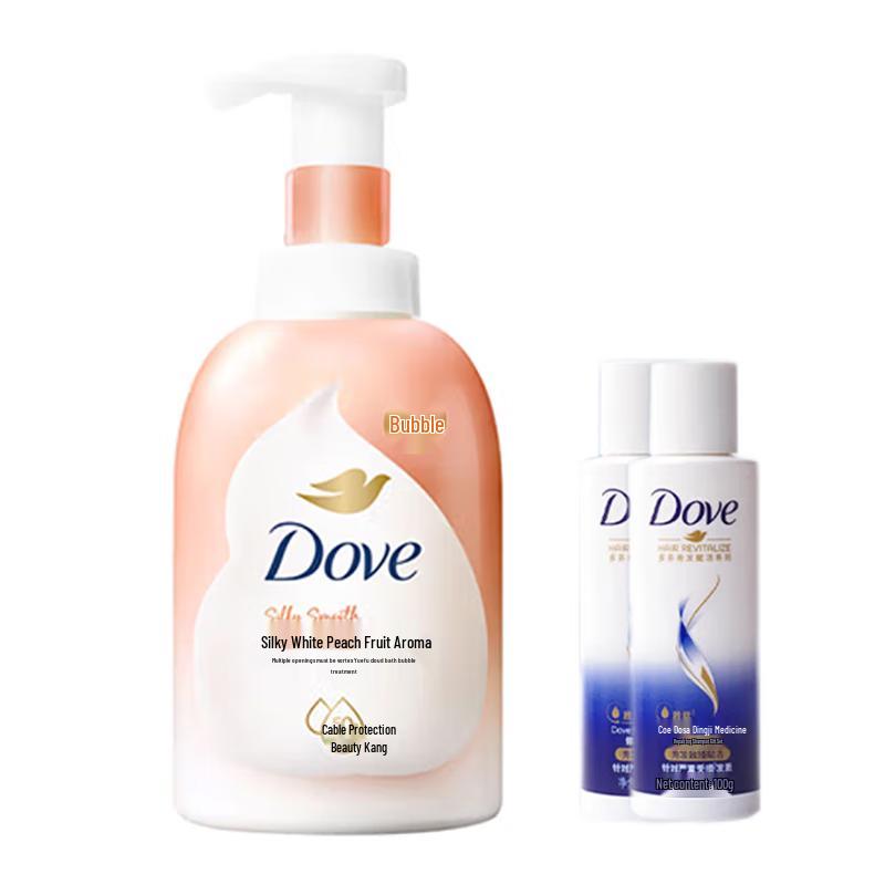 Dove White Peach Scented Shower & Shampoo Set
