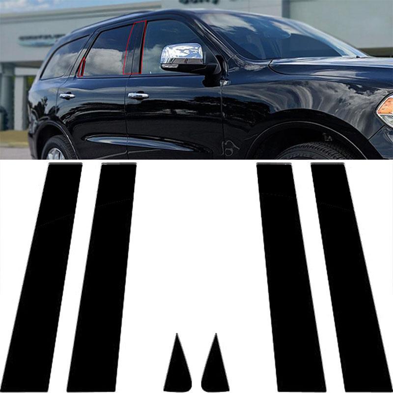 Adesivi Pilastro B C Neri, Facili da Installare, Rivestimento Finestrino in PC, Antigraffio, Parti per Styling Esterno Adatte per Dodge Durango 2011-2024