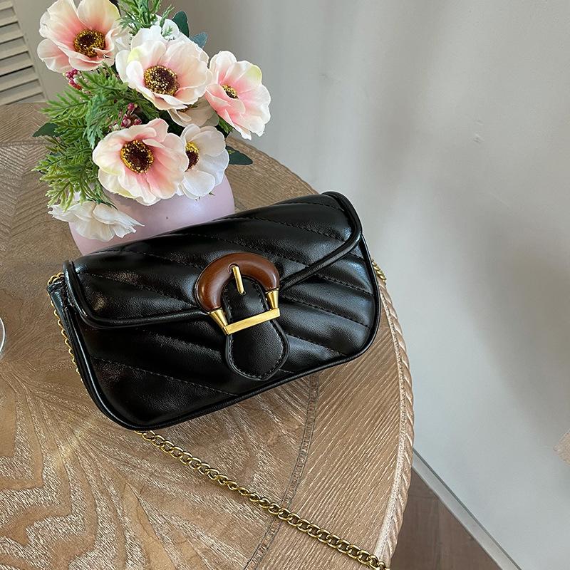 Bestickte Fadenkette Textur Umhänge Mini Kleine Tasche, Einzigartige und Vielseitige Einzel-Schulter Kleine Quadratische Tasche