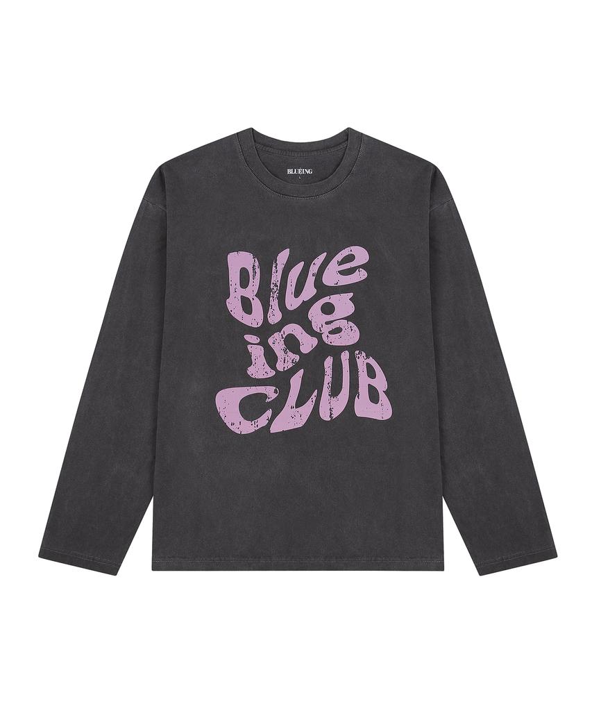 BLUEING BLUEING Club Long Sleeve [Pigmernt Charcoal]