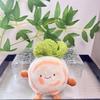 Plush Lovable Food Doll Keychain In Pancake Design Soft Short Fur For Bags Keyrings And