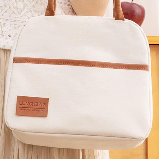 Insulated Lunch Bag Waterproof Oxford Thermal Lunch Box Bag with Leak-Proof Aluminum Foil Inner Tank Container for Outdoor
