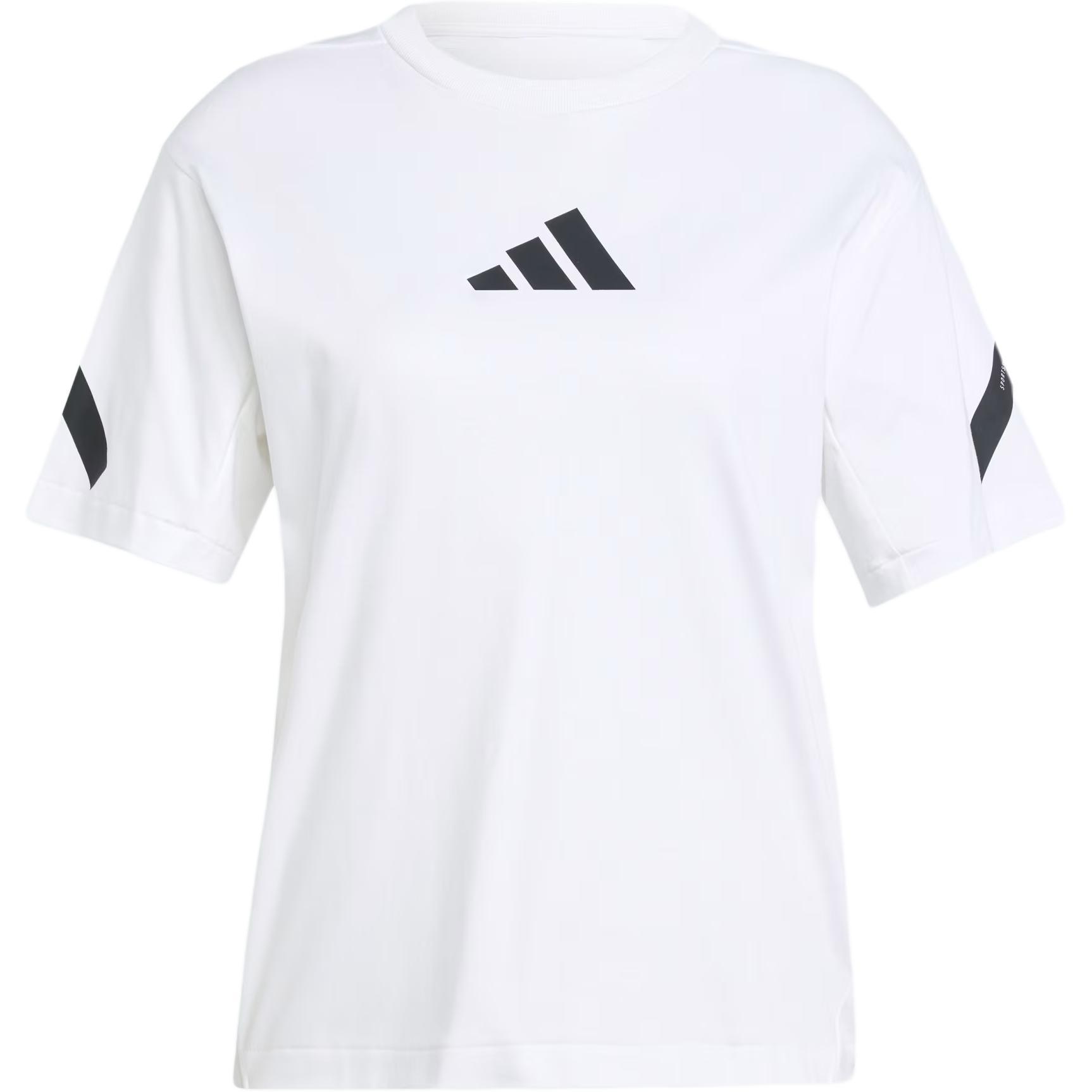 (WMNS) adidas Z.N.E. T-Shirt Asia Sizing  White Black  Women s JE7857 M