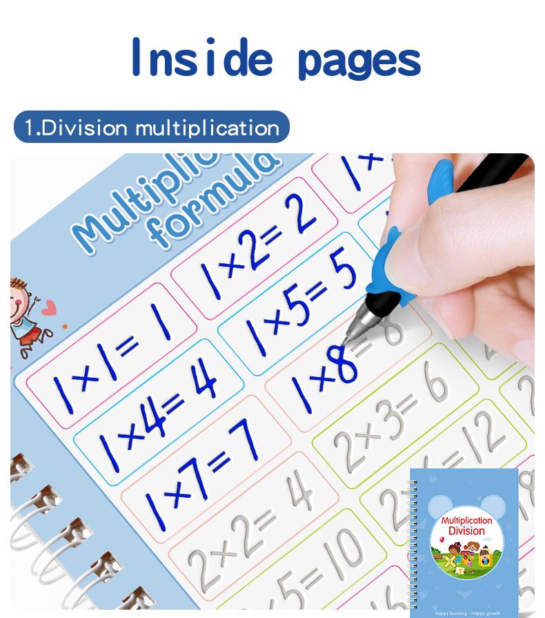 All-English Children's Magic Groove Copybook Gift Box - New Version