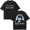 James Arthur The Pisces World Tour 2026 Washed T-Shirt Men's Women Hip Hop Y2k T-Shirt Oversized Short Sleeve Cotton Tees Tops