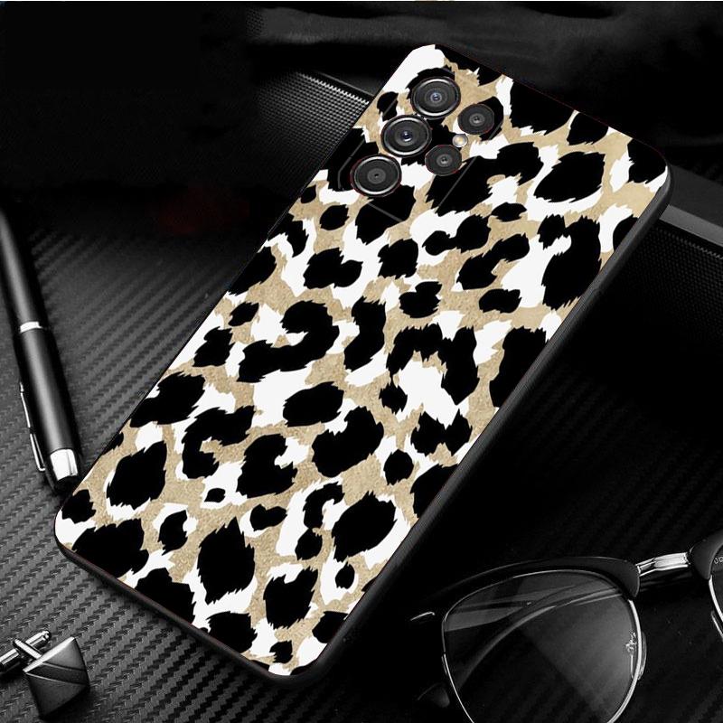Phone Case for Samsung S26 S25 S24 S23 S22 Ultra S23 S22 S25 Plus S24 FE S26Edge Pink Leopard Print Case