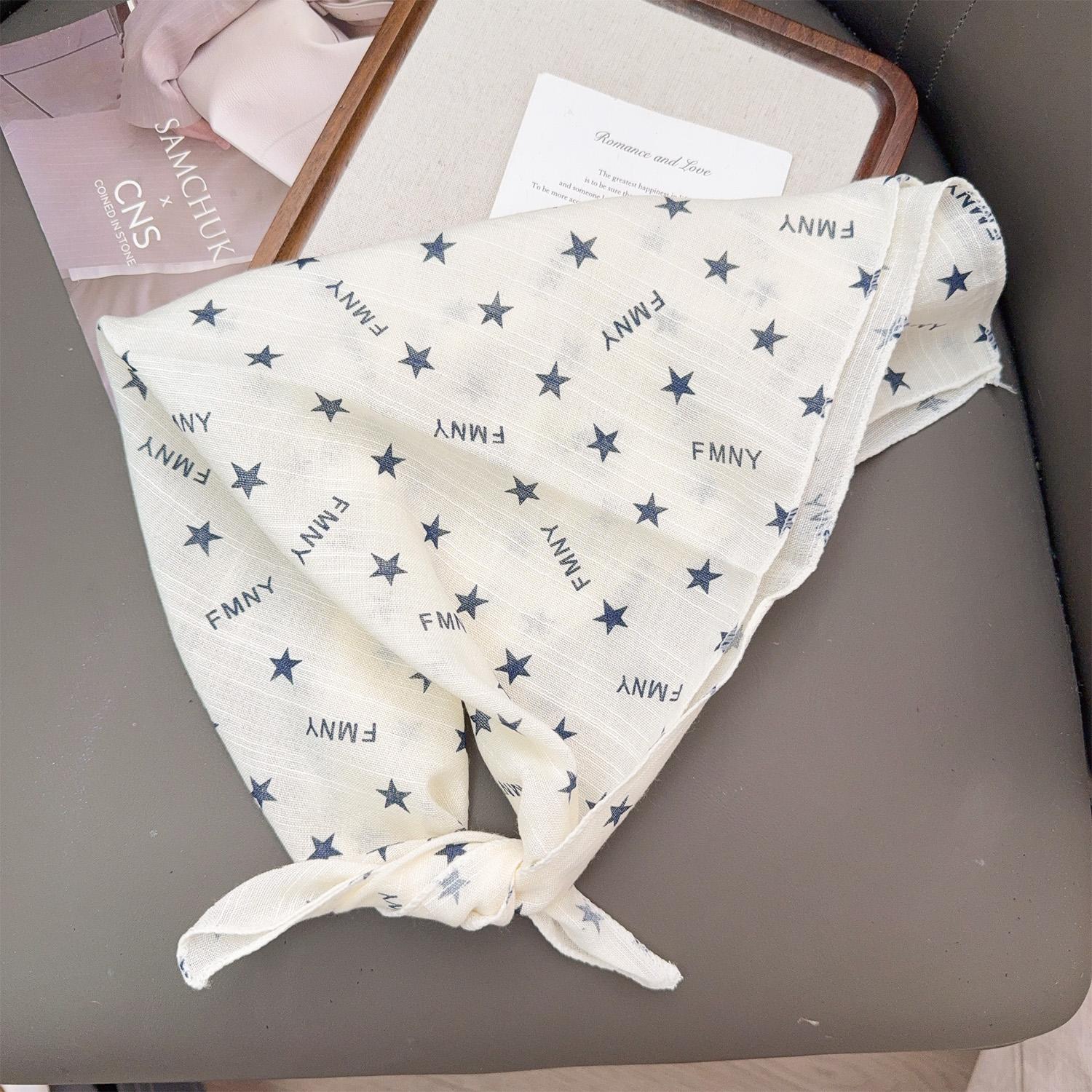 

Панк Звезда Шарф для Волос Острая Девушка Хип-Хоп Панк Бандана Тюрбан Ретро Большой Квадратной Формы Уличная Мода Женский Шелковый Шарф Новый 45x45cm звезда