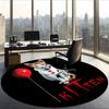 Pennywise (29) Round Office Rug Decorative Floor Rug for Office Bedroom Living Room and Home Space