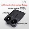 For Xpeng G6  2024 Central Control Wireless Charging Silicone Pad Anti-slip Water Cup Holder ert Pad Accessories