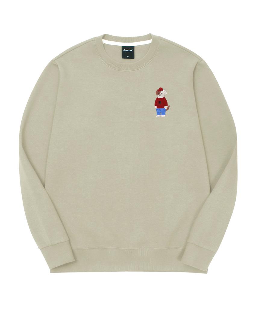 OKSTAR Mini Me Intense Brodog Embroidered Double-Sided Sweatshirt (Type B)