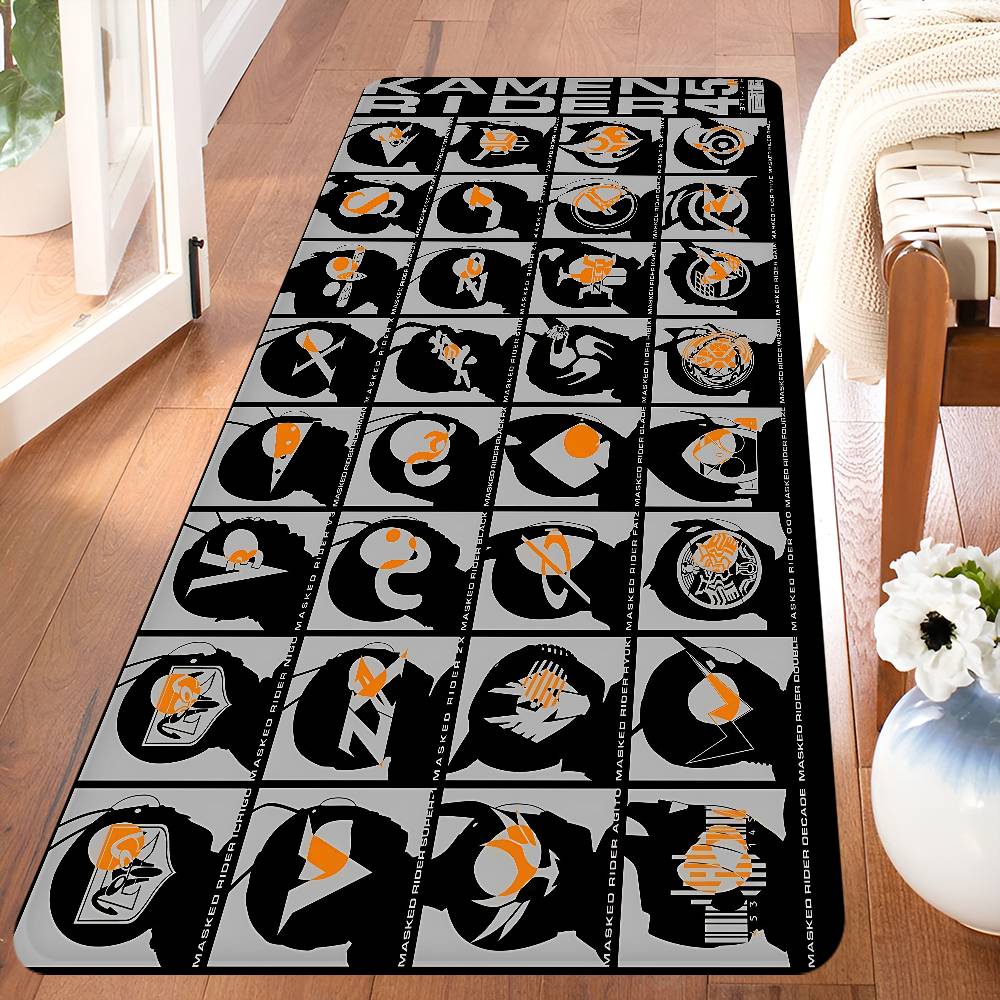 

K-Kamen R-Rider Anmie Room Mats Anti-slip Absorb Water Long Strip Cushion Bedroon Mat Household Carpets 40x60cm