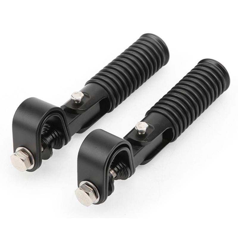 Foot Pegs for 1''-1.2" Crash Bar Foldable Footpegs Universal Footrest Mount