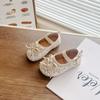 Girls' Bowknot Princess Shoes Baby Girl's Sequined Small Leather Shoes Soft Sole Non-slip Shoes