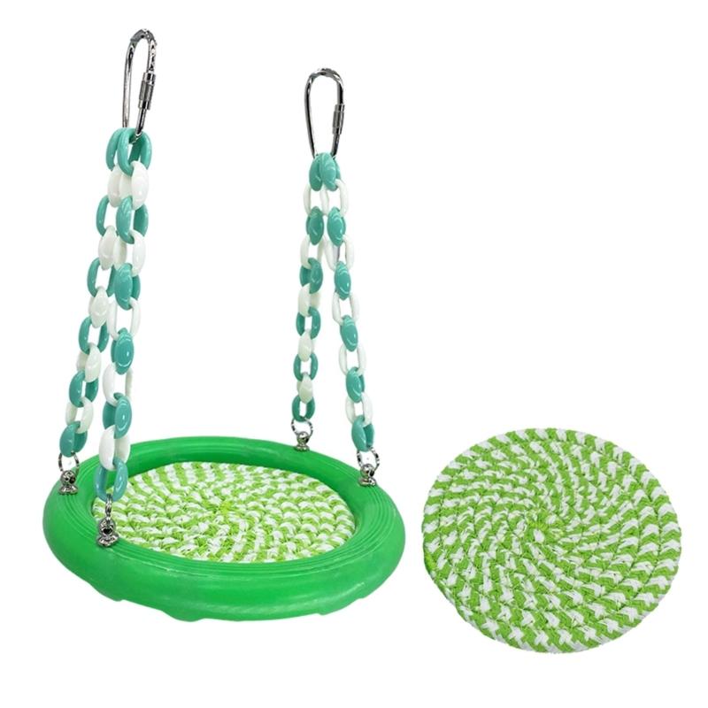 

Funny Durably Green Hanging Bed Hammock for Hamster Bird Parrot Enhances Their Cage with Exercise and Entertainment 1