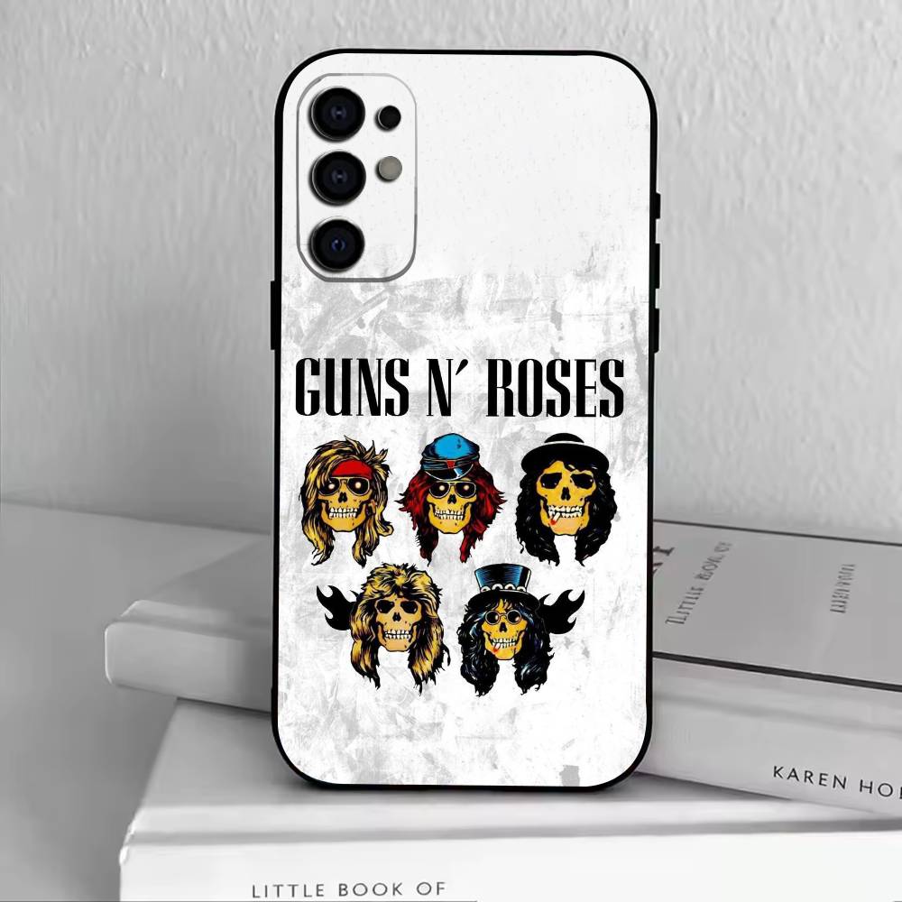 Band G-Guns N' Roses Phone Case For Samsung S25,S24,S21,S22,S23,S30,Ultra,S20,Plus,Fe,Lite,Note,10,Black Cover