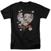 Betty Boop - Classic Kiss - Adult Unisex Short Sleeve T-Shirt - Black