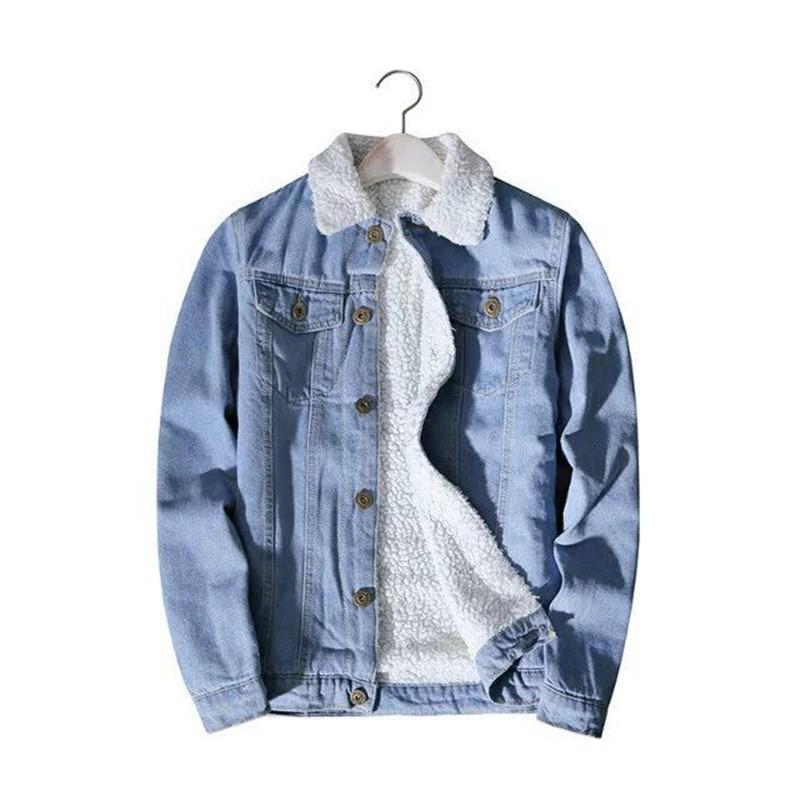 Autumn And Winter Thickened Lamb Wool Cowboy Coat Men's And Women's Cotton Clothes