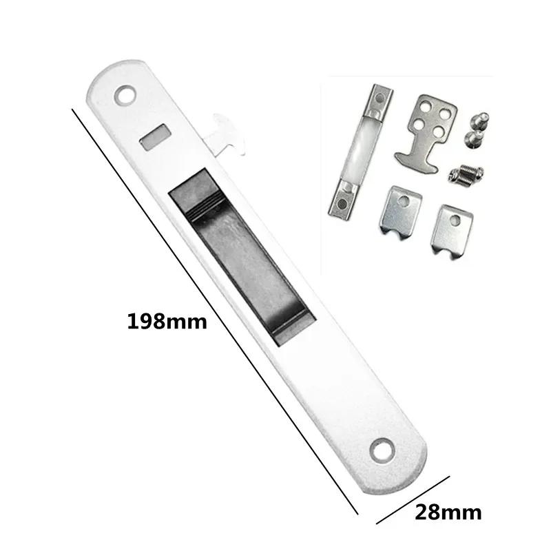 

Прочный крючок для замка раздвижной двери Прочный невидимый защелка для окна типа 90 Встроенный замок Дверная ручка из цинкового сплава Замок для раздвижной двери белый