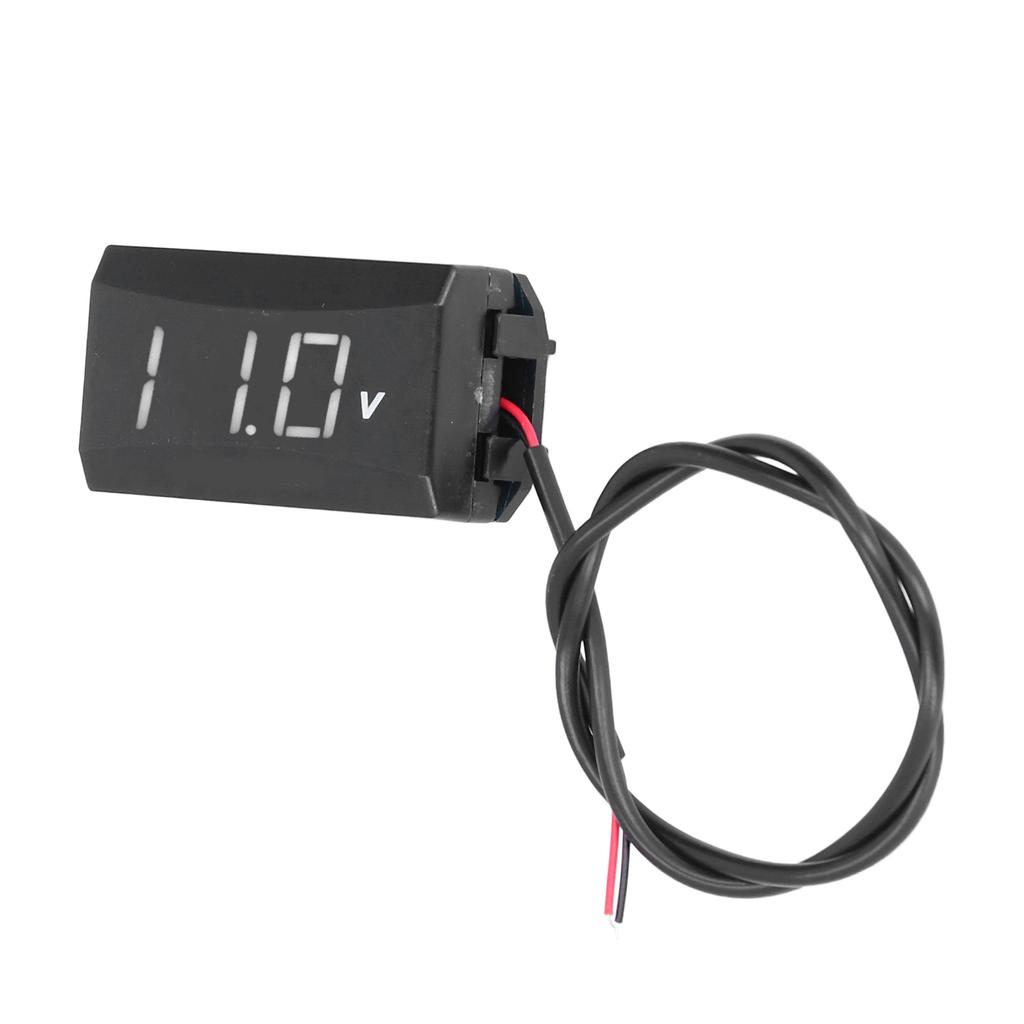 Voltage Testing Meter LED Digital Display Universal for Car Motorcycle Electric Vehicle 12V‑80V