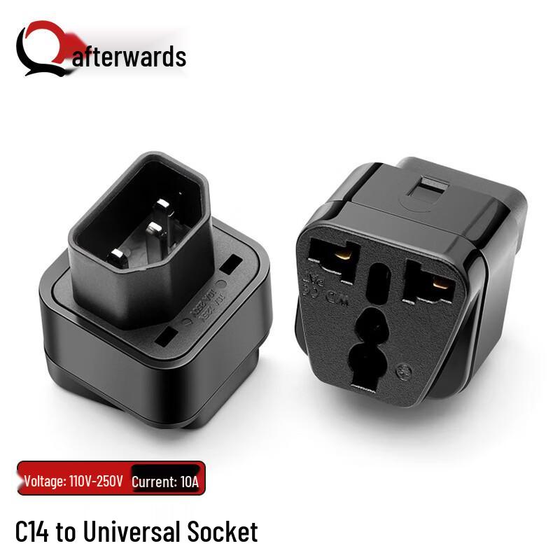 PDU C14 to Universal Socket Converter Plug