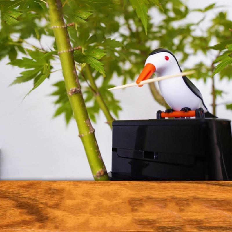 Zásobník na párátko Creative Hummingbird Držák na párátko Vysoce kvalitní zásobník na čištění zubů pro ptáčky